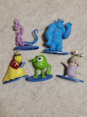 Disney Pixar Monsters Inc Mattel Mini Figures Lot of 5 Mike Sulley Boo